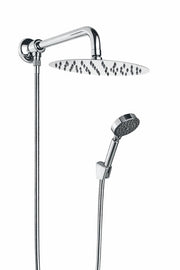 Kit set doccia deviatore con doccetta e soffione e braccio 40 cm