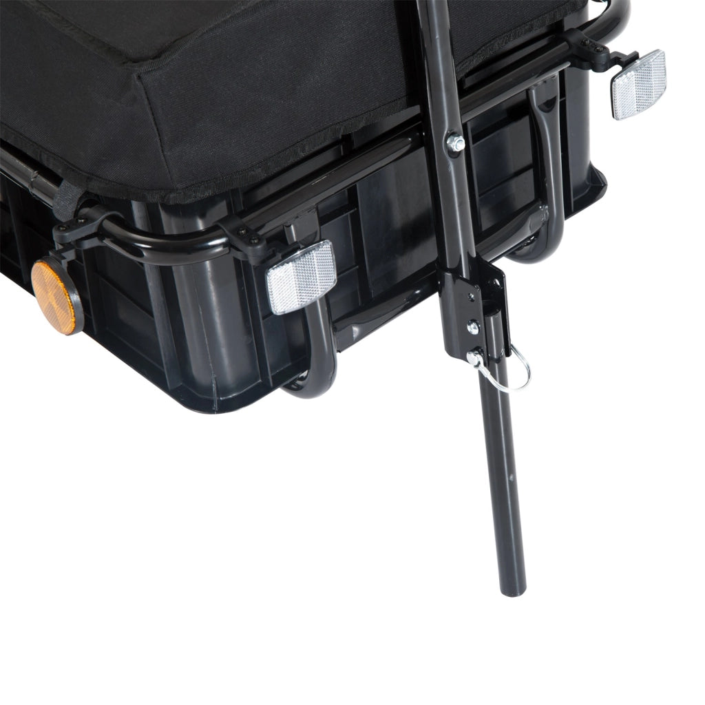 EasyComfort Rimorchio per Bicicletta Porta Oggetti in Acciaio 144×59×80cm