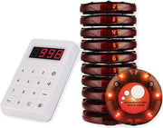 Sistema di Allarme Digitale, Systeema di Chiamata, Sistema di Allarme per Ristoranti, Display LED per Pagere, 4 Modalità di Chiamata, Batteria con Grande Capacità, Pannello di Silenzio per Ristoranti, Hotel