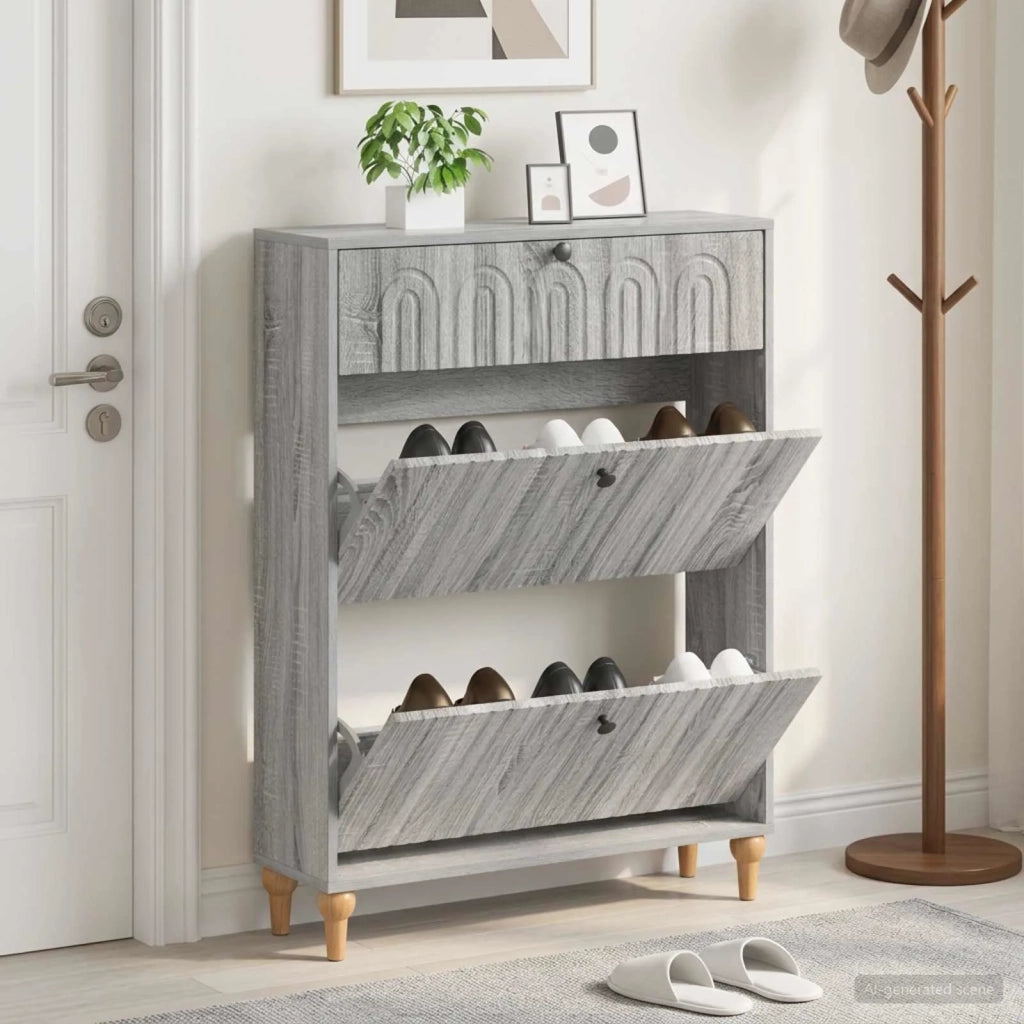 Mobile per scarpe ALKMAAR 78 x 24 x 103 cm Legno ingegnerizzato 896221