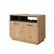 Mobile sottolavabo per bagno Beatrice Rovere artigianale/Antracite 80 x 64 cm Vicco