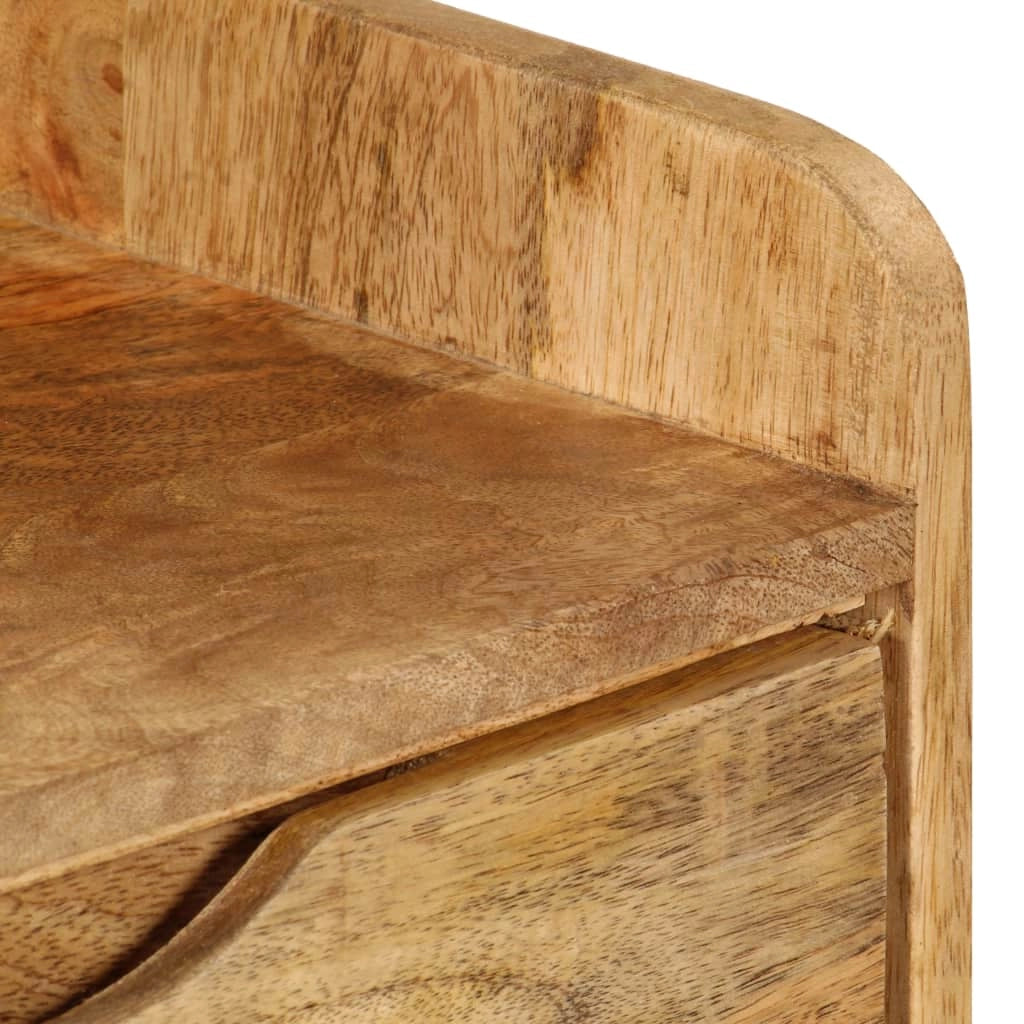 Comodino cassettiera mobile da camera da letto legno massello di mango 40 x 30 x 59,5 cm 1402059