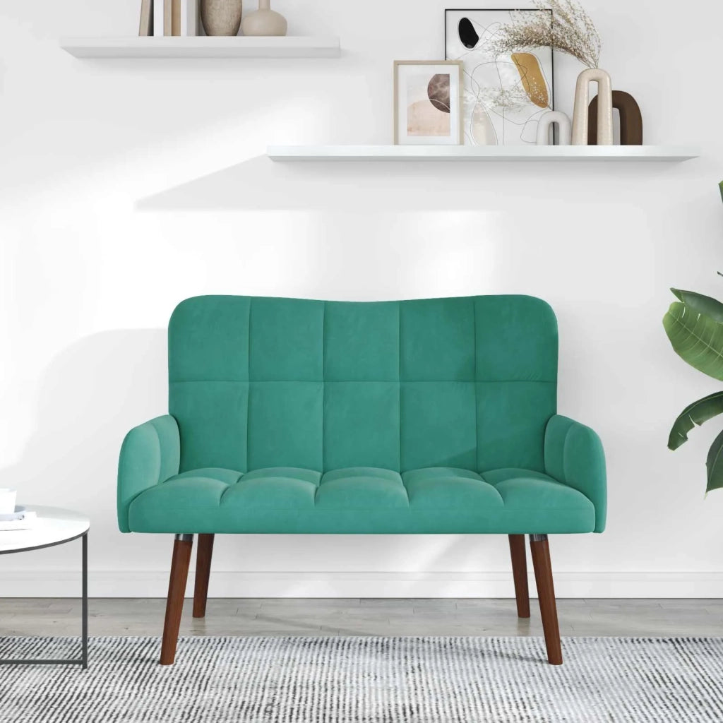 Sofa a Due Posti Turchese 115 x 61 x 87 cm Velluto