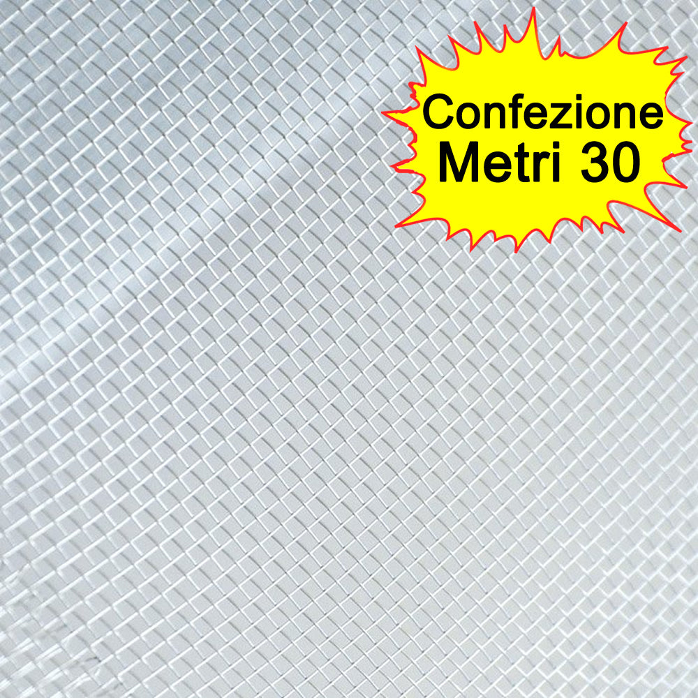 Rete zanzariera in alluminio altezza cm 150 lunghezza metri 30