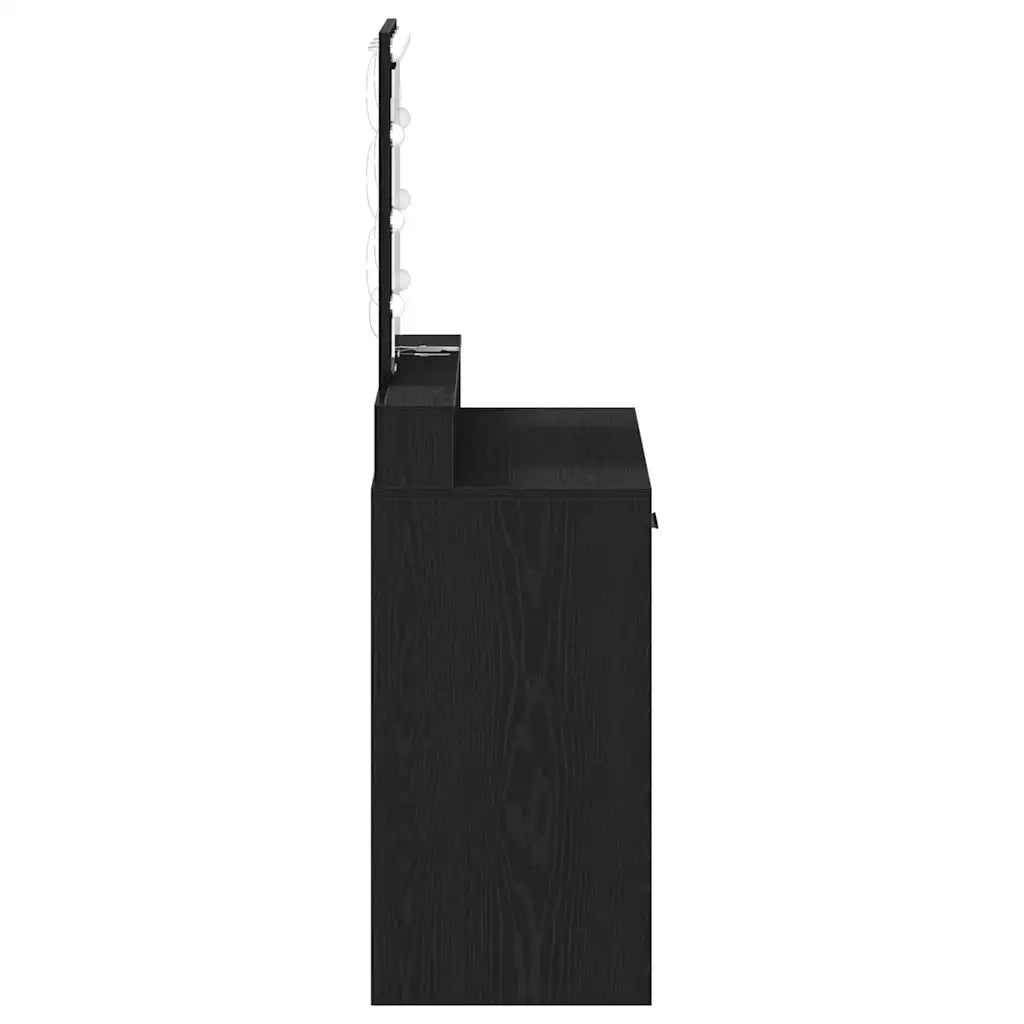 Tavolo da Trucco Nero 79 x 41 x 140 cm Legno ingegnerizzato 865164