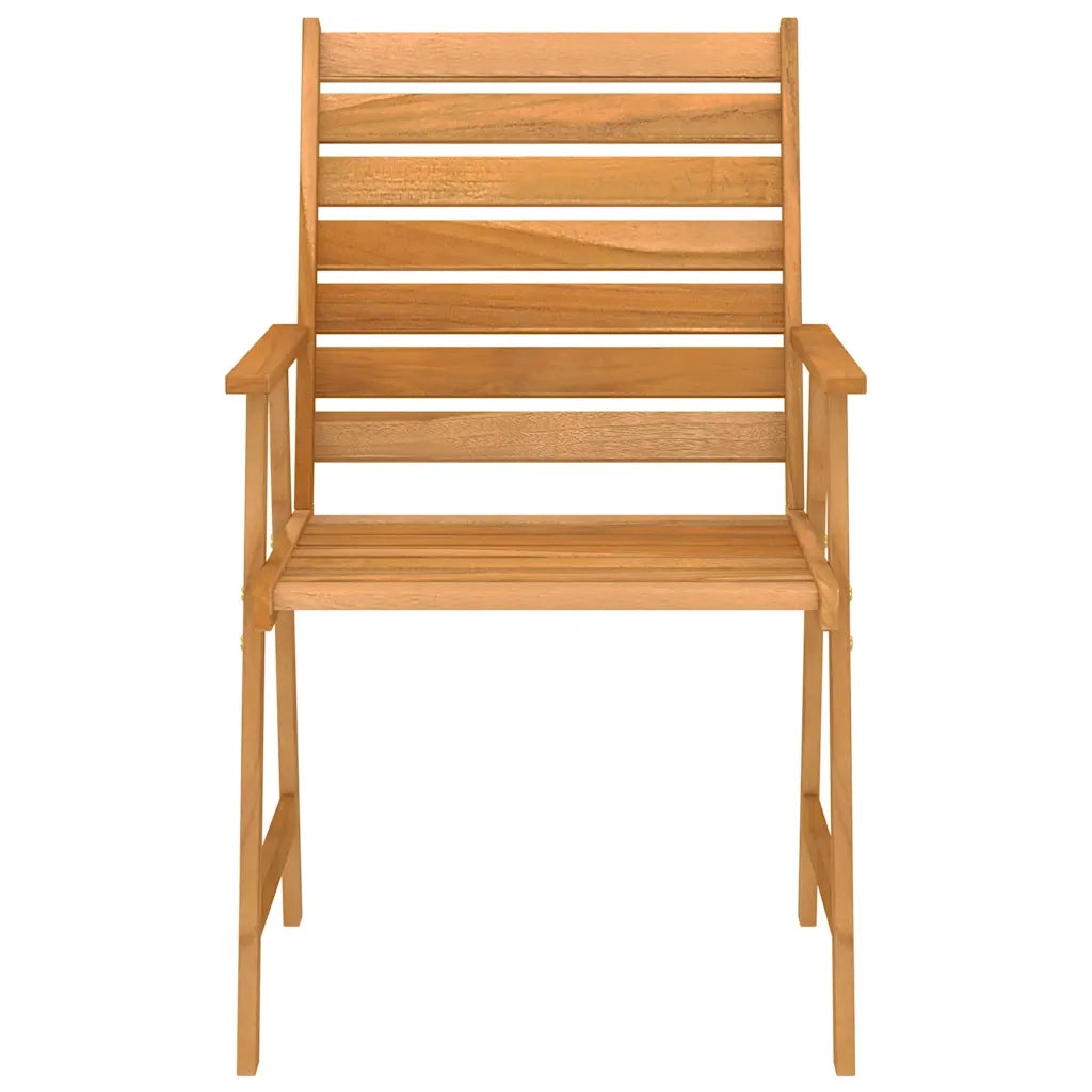 Set da Pranzo da Giardino 5 pz in Legno Massello di Acacia