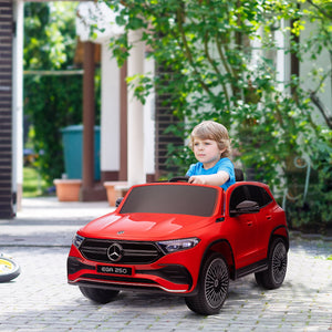 Macchina Elettrica per Bambini 12V con licenza Mercedes EQA Rossa