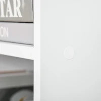 Libreria Scaffale Moderna di Design a 8 Ripiani in Legno Truciolare, Arredamento Casa e Ufficio, 70x24x178cm Bianco
