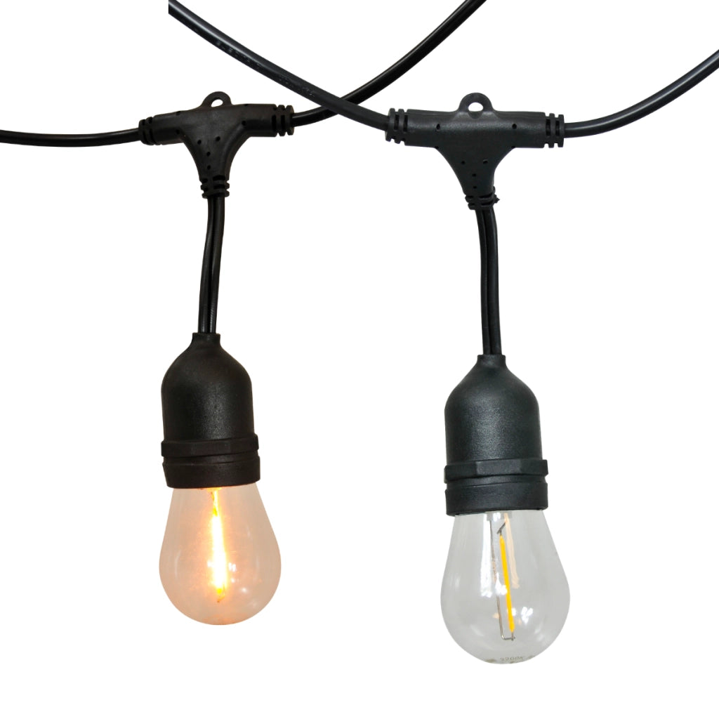 Catena luminosa esterna 5,6m 10xE27 2200K IP44 Polux