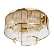 Maytoni Plafoniera moderna Frame 9 luci E14 oro metallo vetro