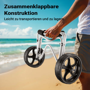Carrello per trasporto kayak richiudibile In alluminio Ruote in PU Cinghia in nylon incl. Max 68 kg