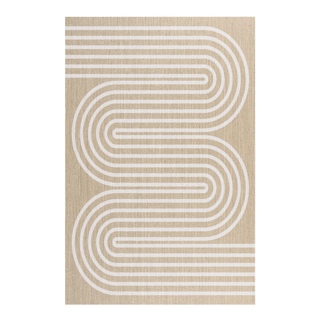 Tappeto vinilico di alta qualità onde bianca 120x180