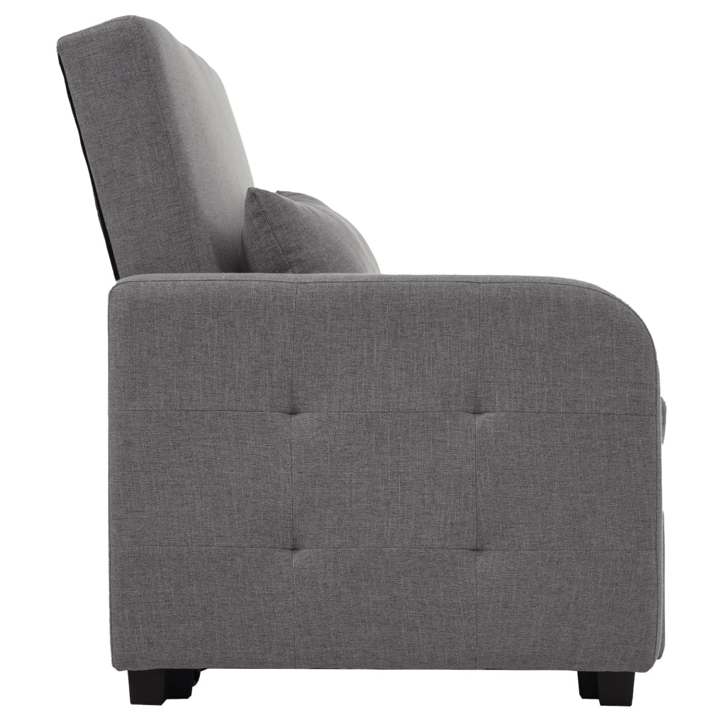 Divano letto pieghevole grigio antico 127x180 cm