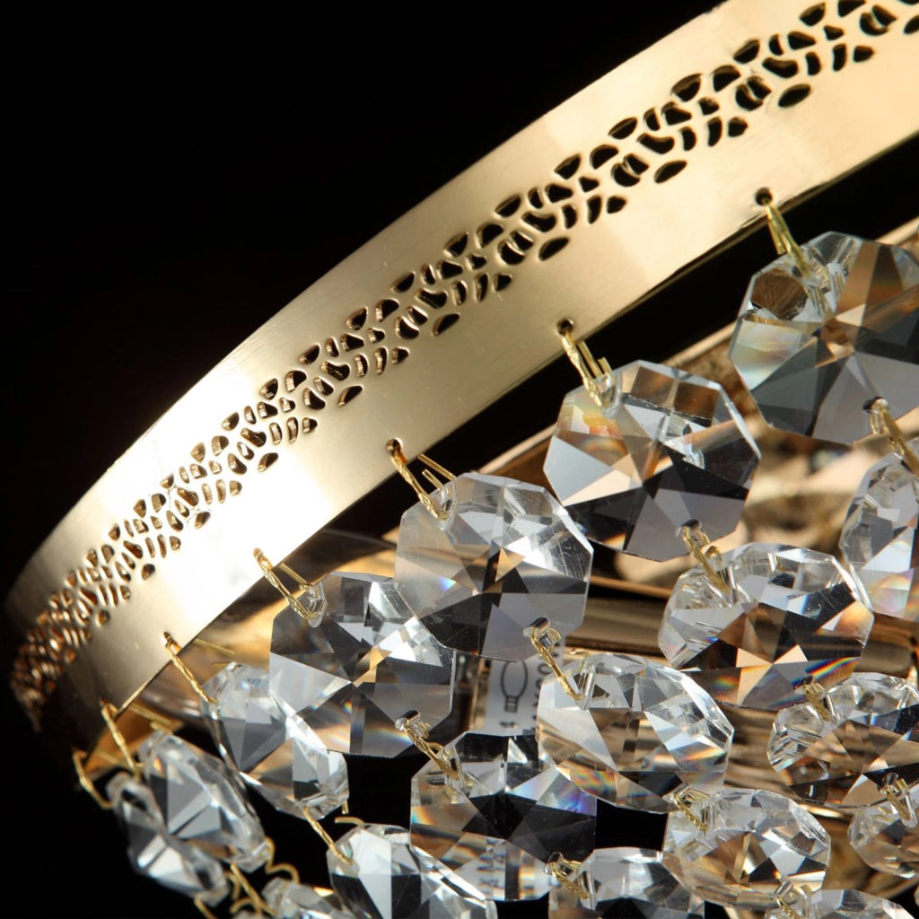 Maytoni applique contemporanea Ottilia 2 luci E14 oro metallo diffusore metallo