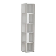 Libreria in legno "Piano" - 34 x 34 x 161 cm - Bianco