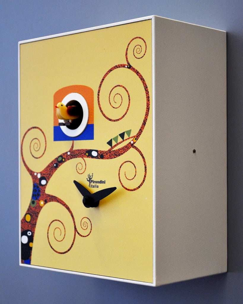 Orologio a Cucù da Parete 16,5x20x10cm Pirondini Italia D'Apres Gustav Klimt