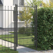 Cancello per recinzione DRONTEN 100 x 175 cm Acciaio Nero 42034057