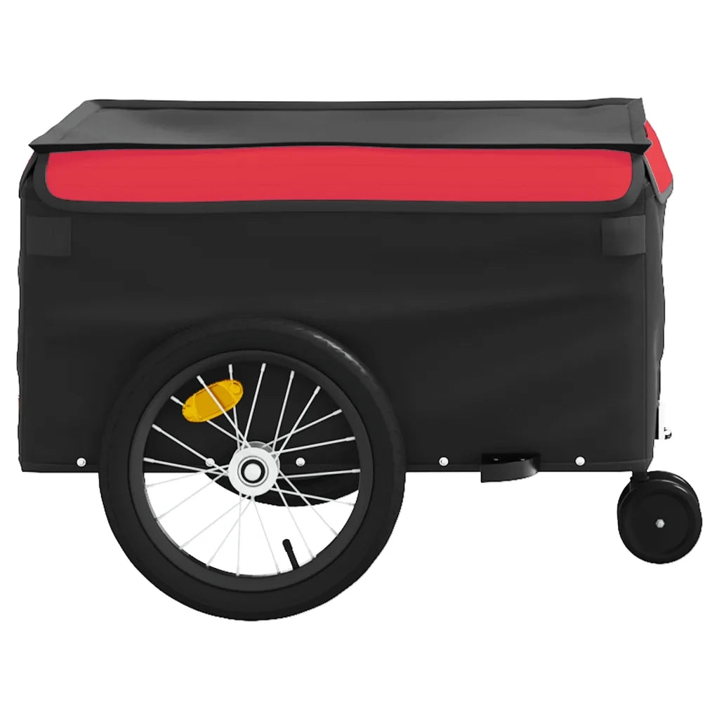Rimorchio da Bici Nero e Rosso 45 kg in Ferro CFW2389080