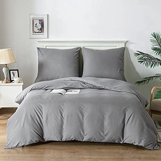 Set di coperte per letto Superzucco 3 pezzi - Grigio - 200x200cm + 2x 80x80cm