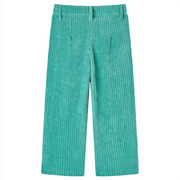 Pantaloni per Bambini in Velluto a Coste Verde Menta 104 CFW1069088