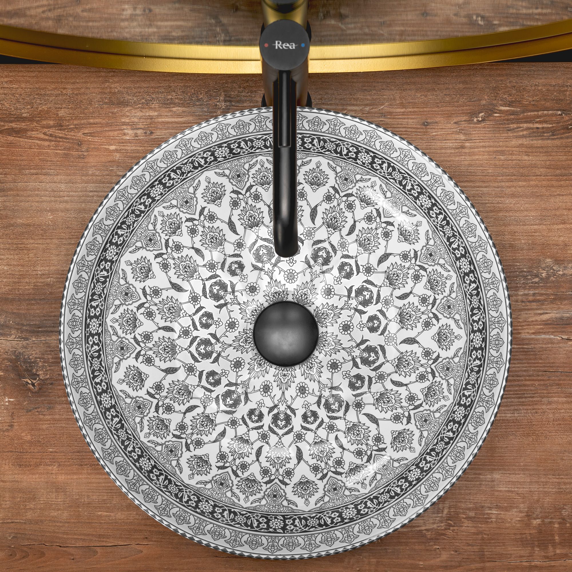 Lavabo Da Appoggio Rea Arte Dark Grey