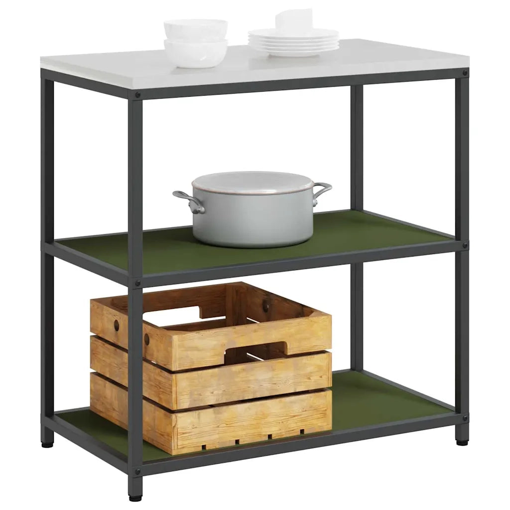 Pensile da cucina | Stoccaggio in cucina HATTEM Verde oliva 90 x 50 x 92 cm Acciaio