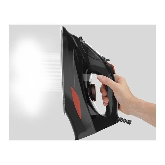 Black & Decker BXIR3000E ferro da stiro Ferro a vapore Ceramica 3000 W Nero, Arancione