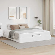 vidaXL Struttura letto con materasso Bianco Puro 180 x 200 cm