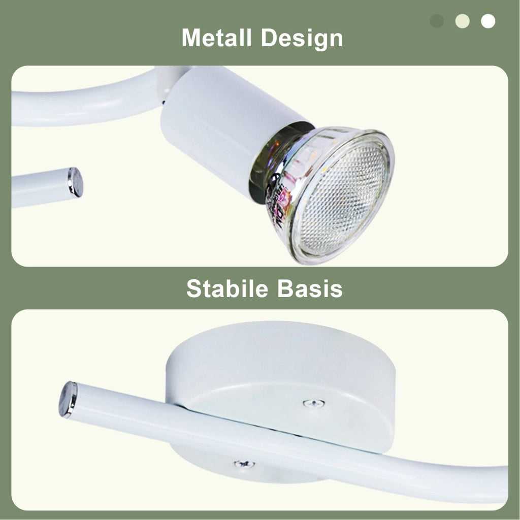 ZMH Faretto da soffitto 3 fiamme GU10 moderni per corridoio con lampadina inclusa