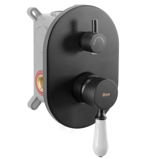 Set Doccia Da Incasso Rea Serra Black + Box