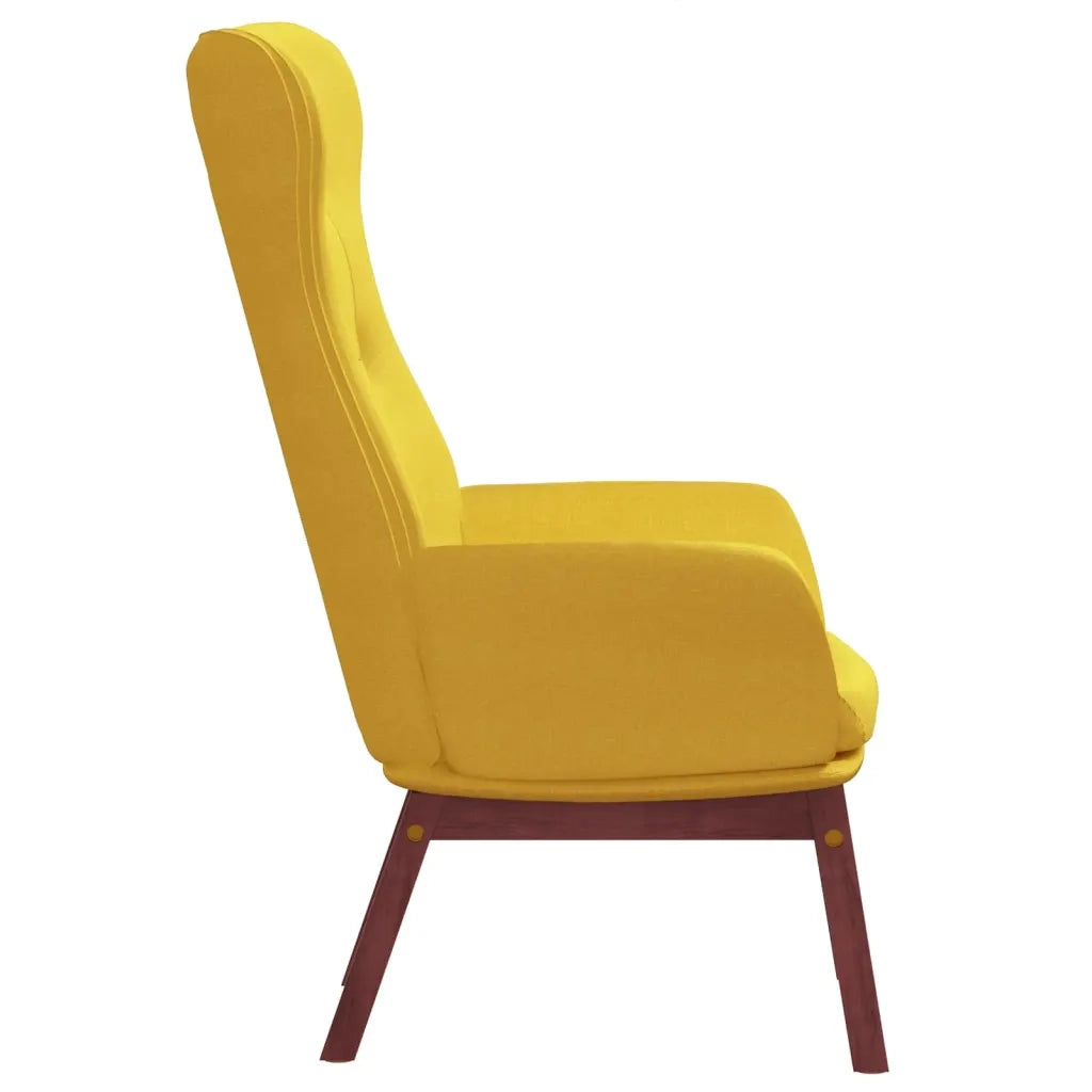Poltrona Relax Giallo Senape in Tessuto 341275