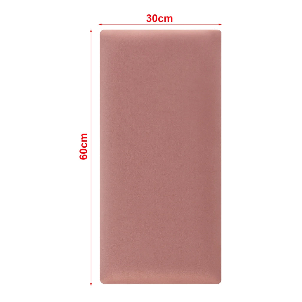 Set di 3 cuscini da parete in velluto 60 x 30 cm rosa 03_0010626