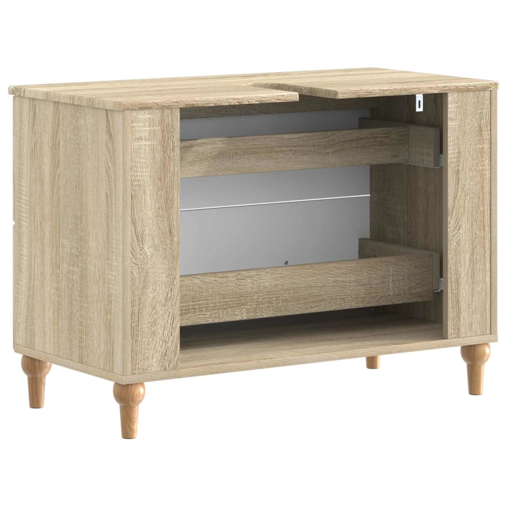 Armadio per Lavabo da Bagno ALKMAAR Rovere Sonoma 896137