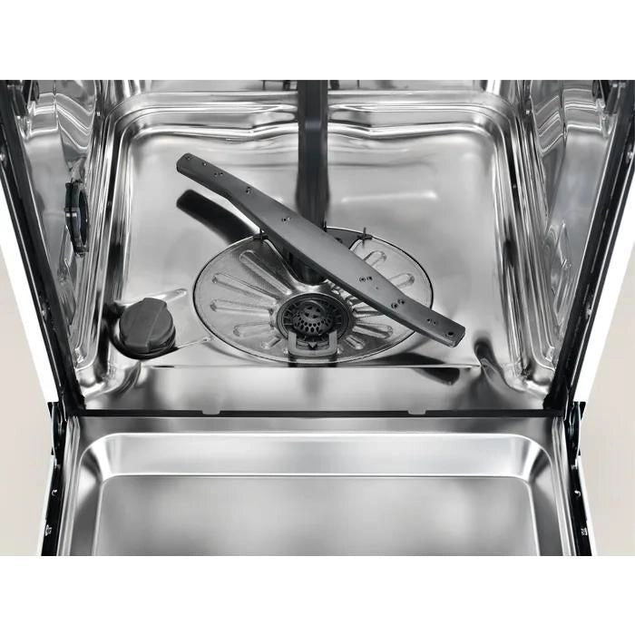 Electrolux EEA47201IK Lavastoviglie da Incasso a Scomparsa parziale 13 coperti Classe energetica E 8 programmi Motore Inverter Tecnologia AirDry 60 cm Frontalino Nero