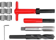 Set di riparazione di avvallamento M16x2 - 11 pezzi - Acciaio inossidabile - Completo con foro/tap/chiodo - Duraturo - Accessori di alta qualità - Set di riparazione di avvallamento di vite