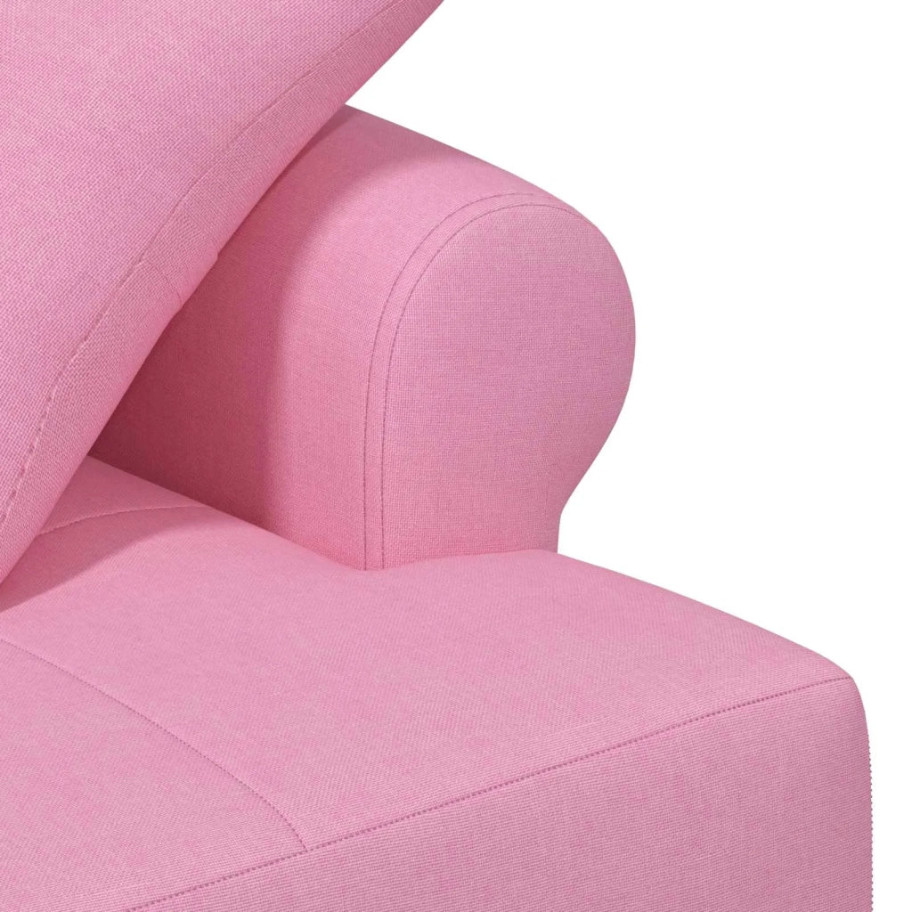 Loveseat con bottoni imbottiti Rosa 120 x 65 x 79 cm Tessuto 42041820