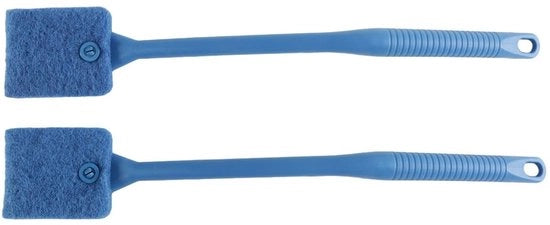 Sborsel per Acquario 40 cm - Manico Antiscivolo - Spazzola per Vetri Riciclabile - Pulitore per Acquari - Oggetti di Vetro - Pulizia Igieneica - Spazzola per Pulizia
