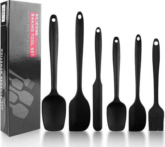 Set di Spatole a Silicone Resistente al Calore a 6 Parti per Cottura e Cucina fino a 230°C