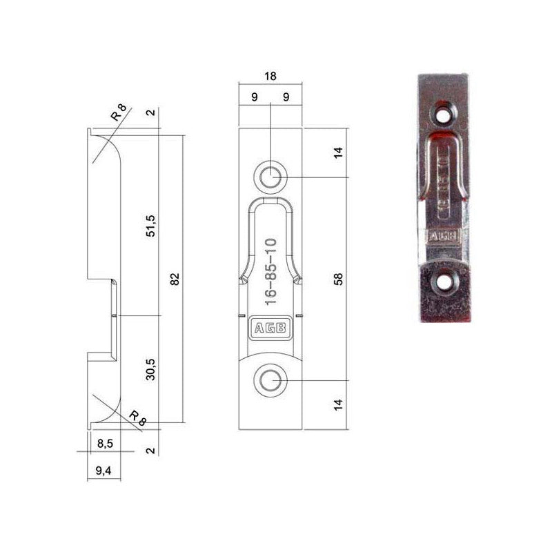 Incontro Nottolini Sicurtop Mm 18X82 W01692 Agb