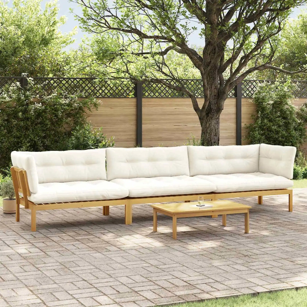 4 Pezzo Unità di divano pallet da giardino 3418260