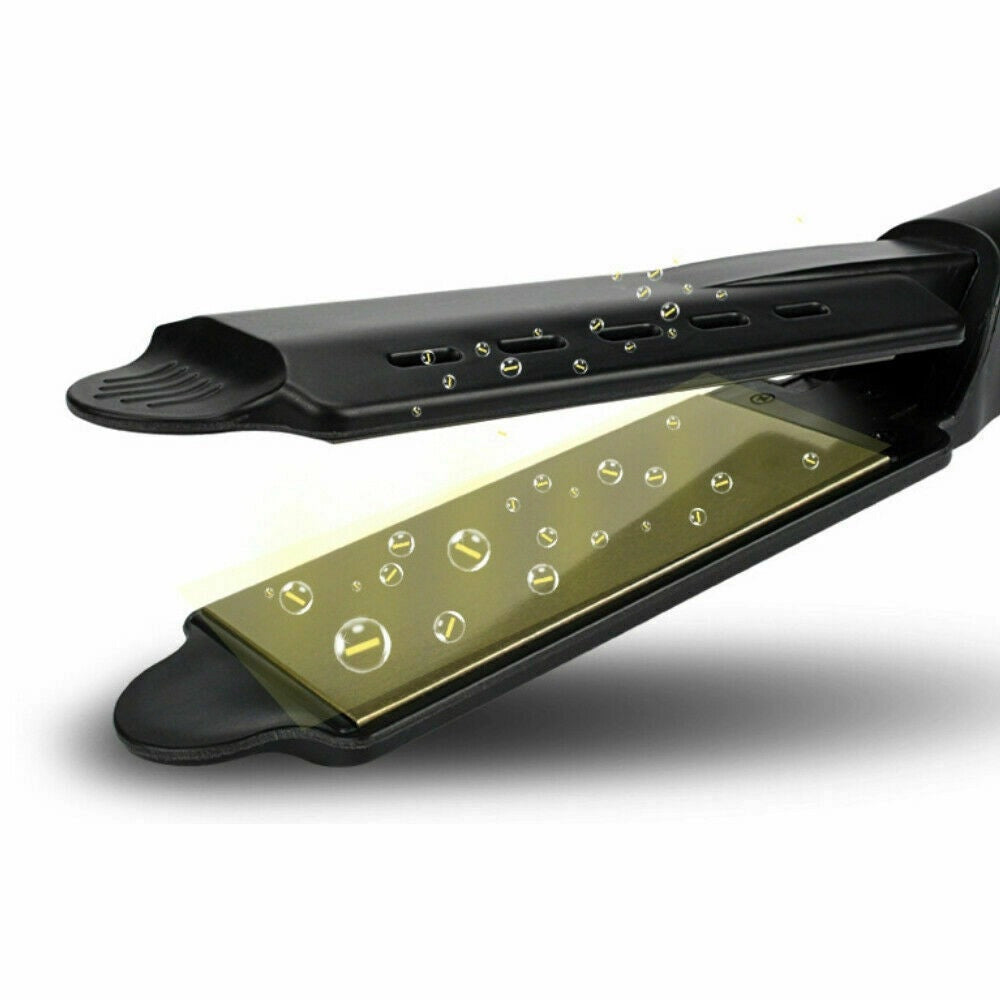 Trade Shop - Piastra Per Capelli Ionico A Vapore In Tormalina Professionale Super Lisciante -
