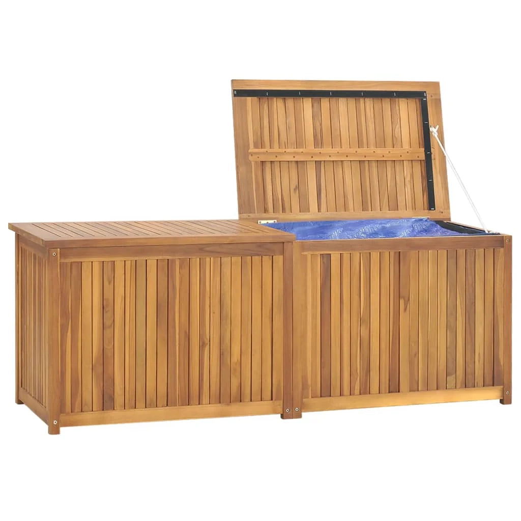 Baule da giardino 150 x 50 x 55 cm in legno massello di teak 02_0012988