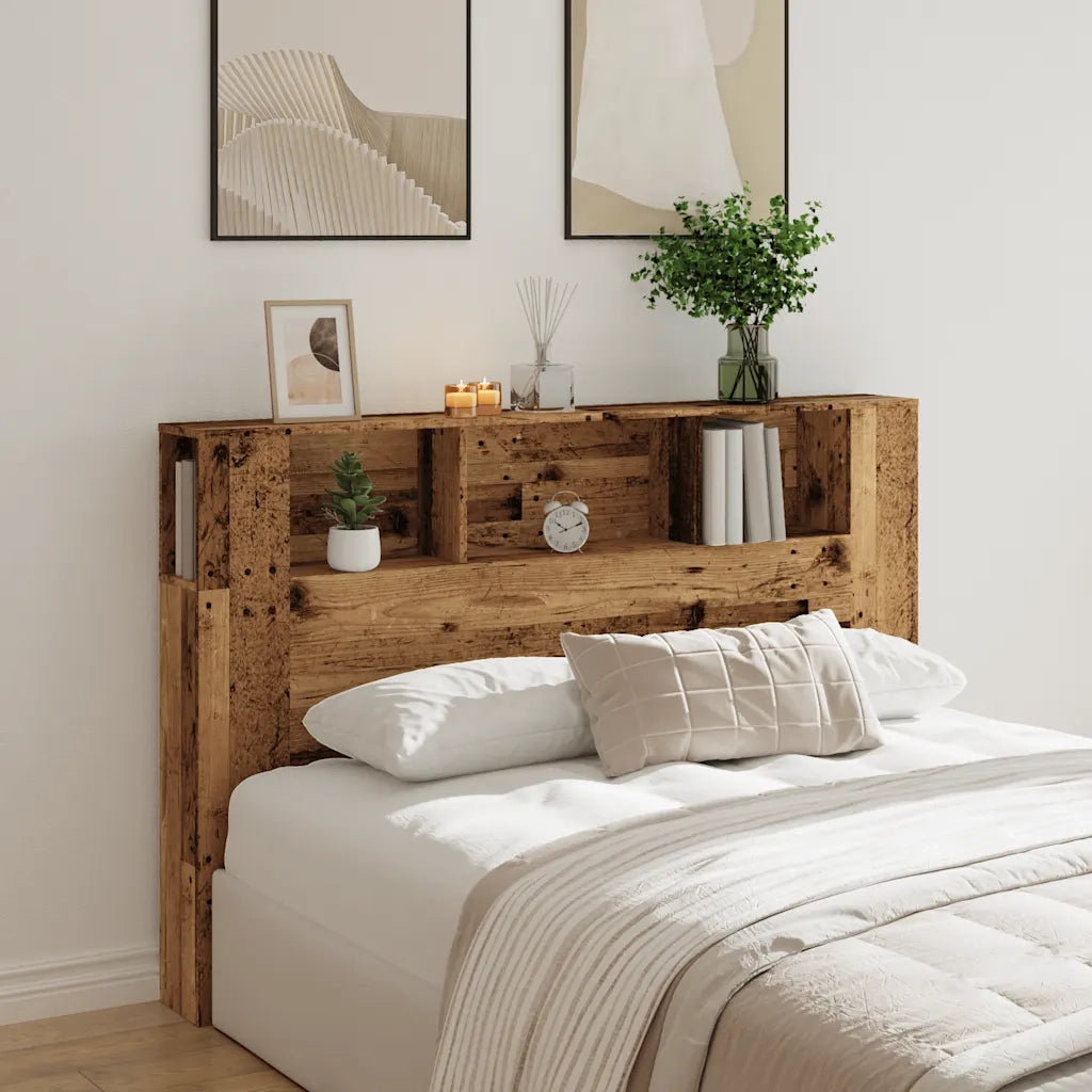 vidaXL Testiera con Contenitore Legno 160x18,5x103,5 cm in Truciolato