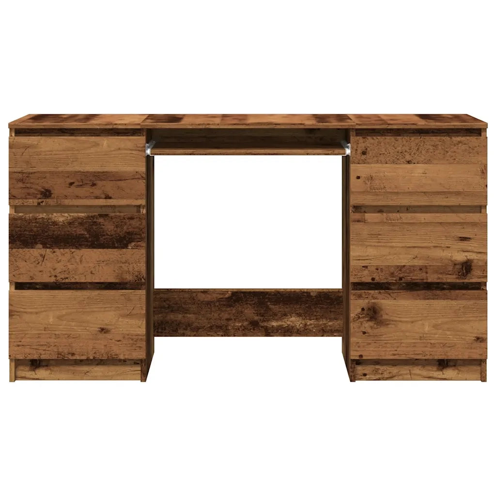 Scrivania Legno Antico 140x50x77 cm in Legno Multistrato