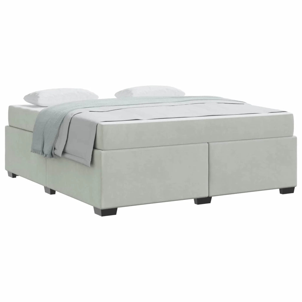 Struttura del letto Grigio chiaro 180 x 200 cm Tessuto