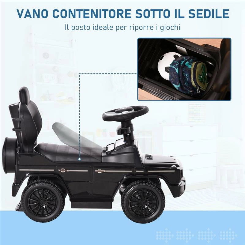 MACCHINA A SPINTA MODELLO MERCEDES-BENZ G350 PER BAMBINI NERO