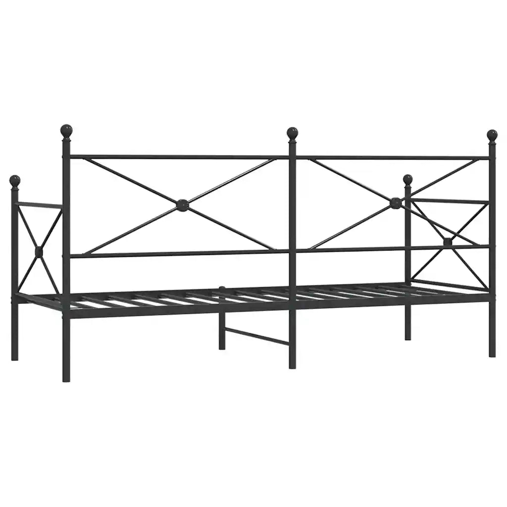 Dormeuse senza Materasso Nero 75x190 cm in Acciaio 4104665