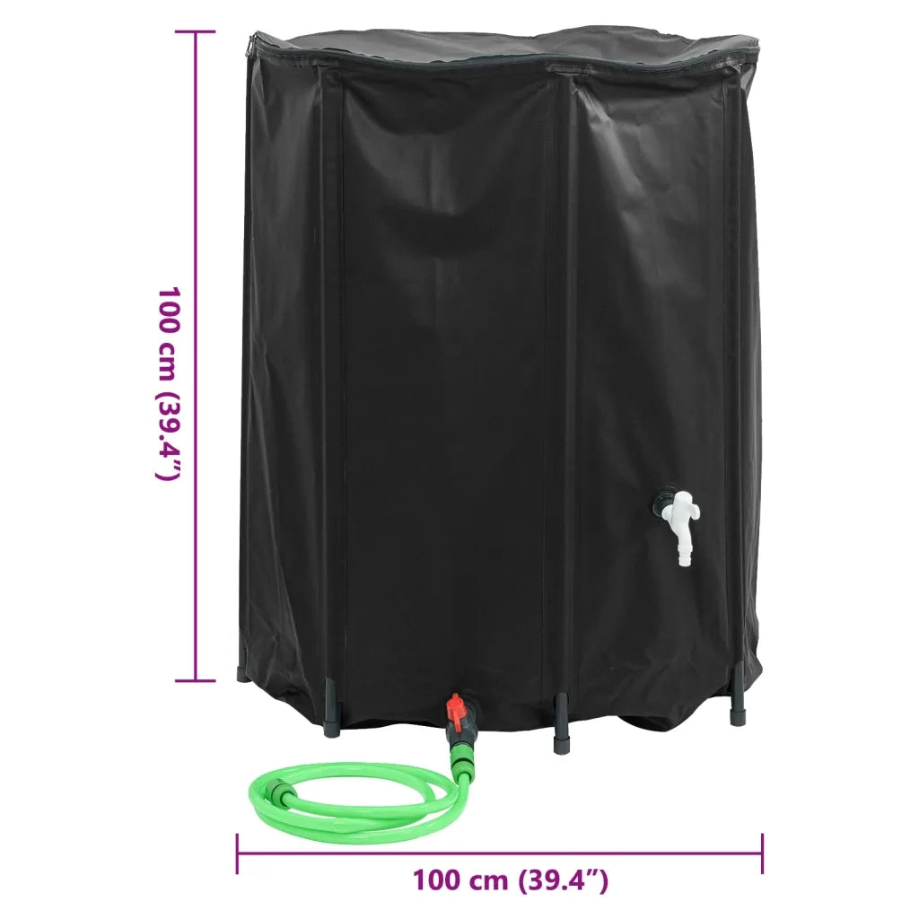 Serbatoio Acqua con Rubinetto Pieghevole 750 L in PVC CFW7930294