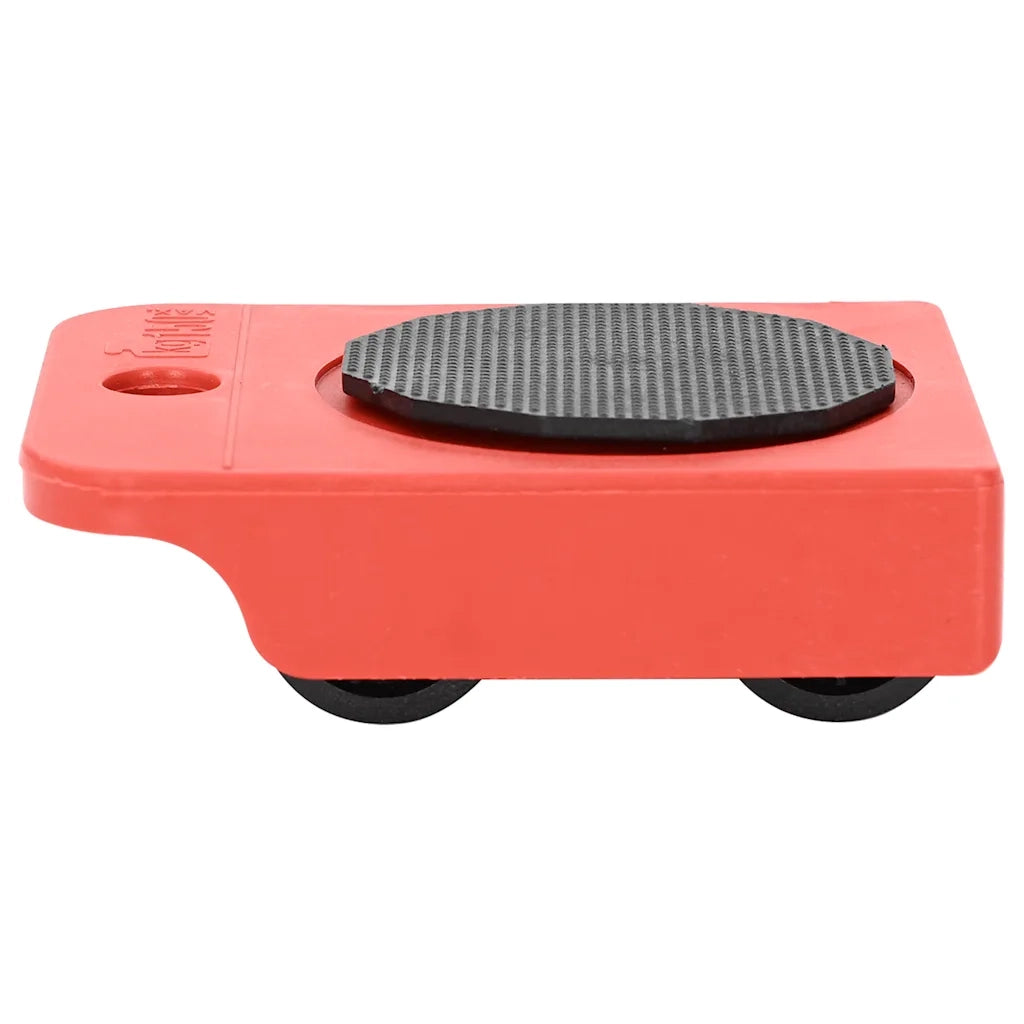 Ruote per mobili 8 pz con sollevatori Rosso 9,8x7,5x3 cm 150 kg