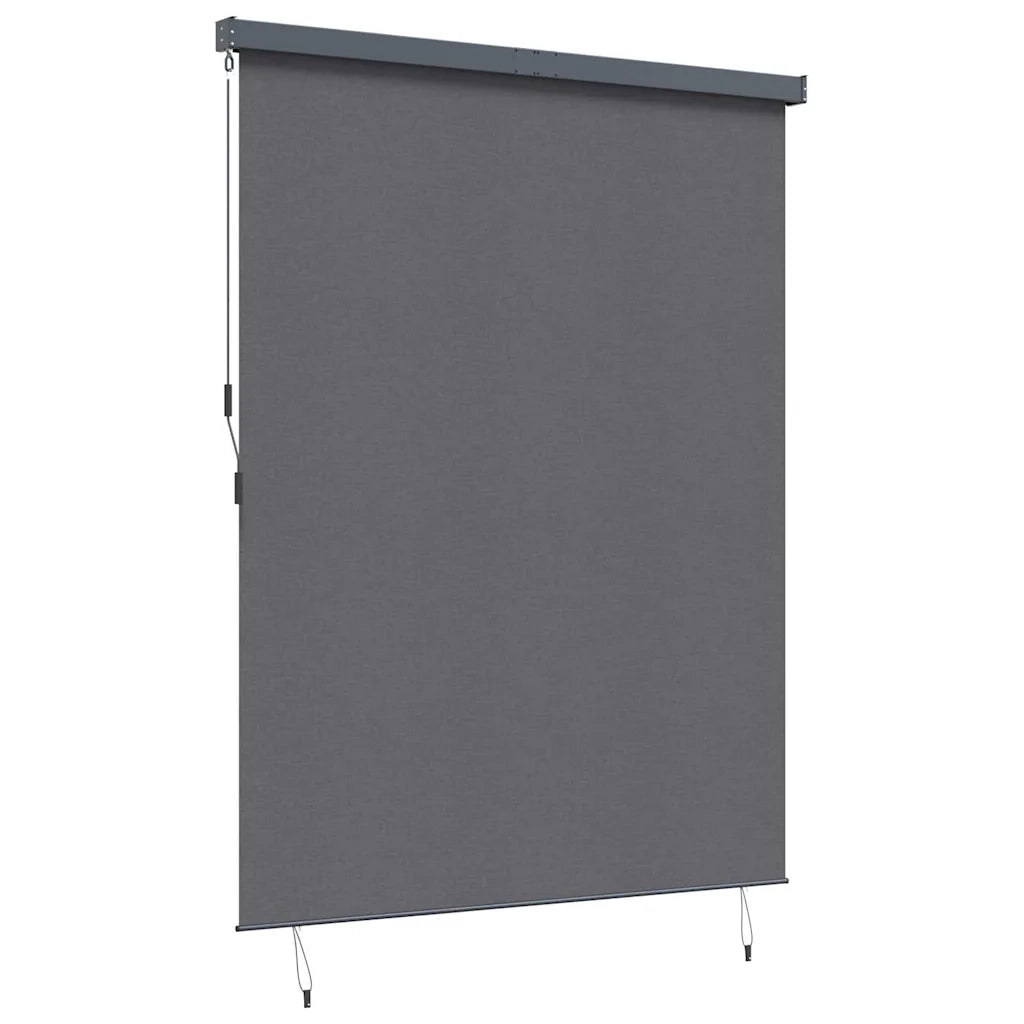vidaXL Tenda a Rullo Esterna Striped Antracite 220 x 250 cm Tessuto